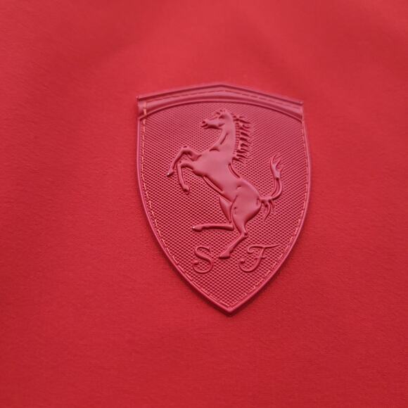 Puma Farrari T7 Jacket Rosso Corsa Men's Size Large Red Track Full Zip - Picture 6 of 14
